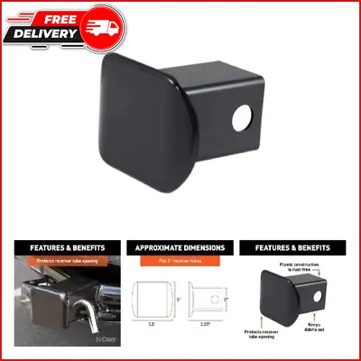 Trailer Hitch Cover Protector for 2 In - Black Receiver Tube Trailer Hitch Plug • $6.04