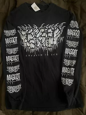 Frozen Soul Classic Encased In Ice Maggot Stomp Long Sleeve Creeping Death Texas • $70