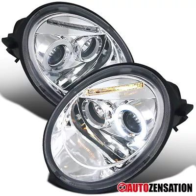 Fits 1998-2005 VW Volkswagen Beetle LED Halo Projector Headlights Left+Right • $162.89