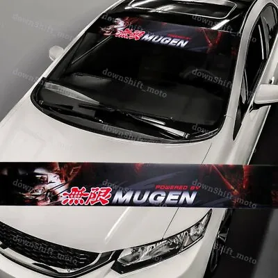 For Windshield Non-fading Banner Decal Sticker HONDA Mugen Power Drift Racing • $16.35