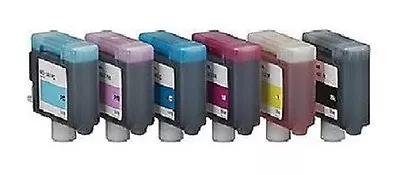 6 X Ink For Canon Imageprograf W7200 W8200D W8400D/BCI-1411 Ink Cartridges • £219.30