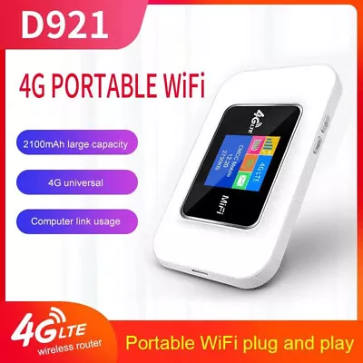 2100mah Battery Pocket Mifi Modem 4G Wifi Sim Card Router Mobile Hotspot Unlock • $39.99