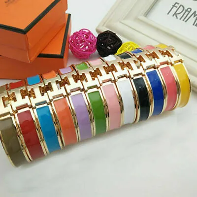 High Quality Womens Classic Luxury Stainless Steel H-Bracelet Size 17cm • $14.99