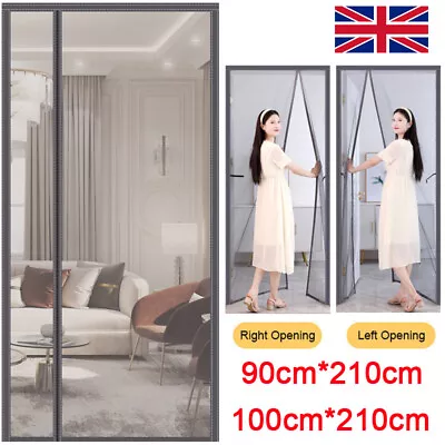 UK Magic Curtain Door Mesh Magnetic Fastening Mosquito Fly Bug Insect Net Screen • £10.28