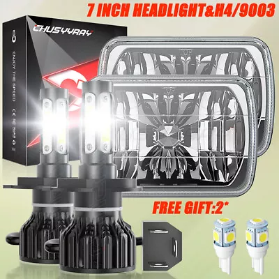 Pair 5x7  7x6  LED Headlights Hi/Lo Beam DRL Fit Dodge D150 D250 D350 Ram 50 H4 • $109.99