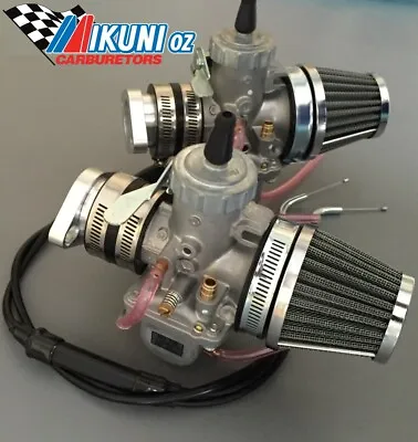 Kawasaki KZ750 Twin Dual Mikuni VM34 Carb Conversion Kit - With Flanges • $540.79