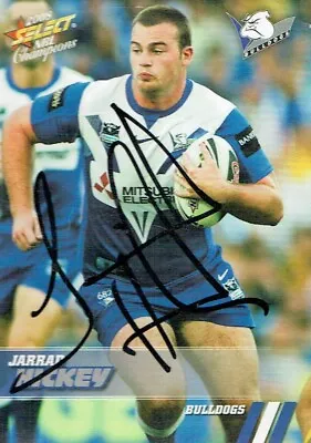 $13.50 • Buy Jarrad Hickey 2008 Select Nrl Champions Card Canterbury Bulldogs