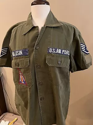 Vietnam Jungle Fatigue Jacket Air Force Made In Thailand Named Weapons Team • $199.99