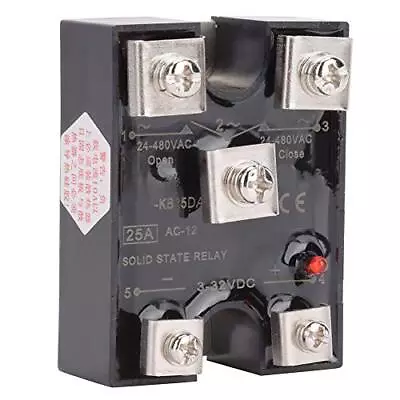 Solid State Relay 25A Single Phase 1NO1NC Solid State Relay DC Controlled AC ... • $25.45