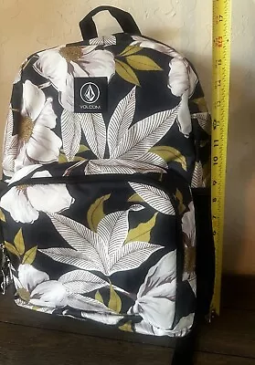 Volcom Sunstone Backpack Floral School Travel Laptop Zip Lightweight • $40