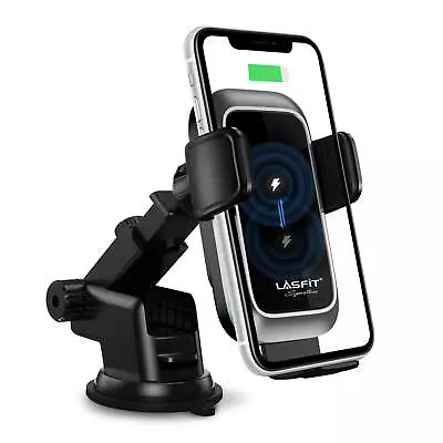 Qi Wireless Fast Charging Car Charger Mount Holder Stand 2 In 1 For Cell Phone • $35.99