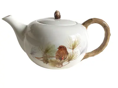 Marjolein Bastin ~ Nature's Journey By Demdaco ~ Finch Bird Porcelain Teapot • $19.56