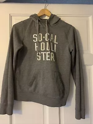 Ladies HOLLISTER SO CAL  Grey Cotton Hoodie- Size S • £4.99