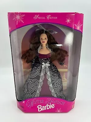 1996 Winter Fantasy Barbie Brunette Special Edition Mattel #17666 • $14.99