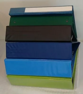 6 AVERY 3 Ring Binder Lot Green Blue School Storage Lever Lock One Touch Album • $29.99