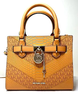 MICHAEL KORS HAMILTON Cinder Multi Embossed Small SATCHEL CROSSBODY BAG • $114.98