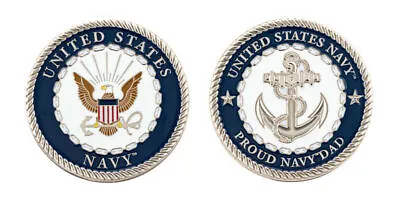 Challenge Coin U.S. NAVY PROUD DAD CHALLENGE COIN • $17