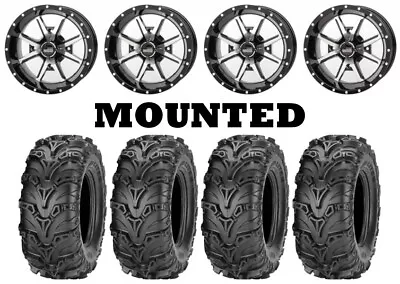 Kit 4 ITP Mud Lite II Tires 23x8-12 On Frontline 556 Machined Wheels SRA • $953.59