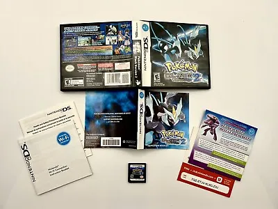 Pokemon Black Version 2 - Excellent-Authentic Complete Nintendo DS Game CIB • $199.99