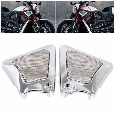 $30.98 • Buy 1 Pair Chrome Airbox Frame Neck Side Cover For Harley V-Rod VRSCAW 2007-2010