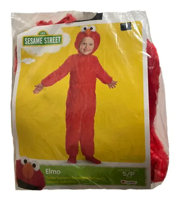 NEW Sesame Street Elmo Costume 2T Toddler Plush Red 2 Piece Furry Jumpsuit  • $14.99