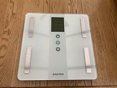 SALTER 9148 WH3R Touch Body Fat Analyser Scales Ex. Con. • £10