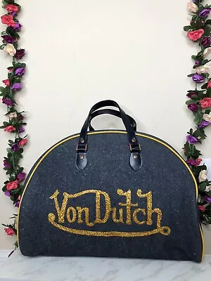 Yellow Von Dutch Large Bowler Bag • $265