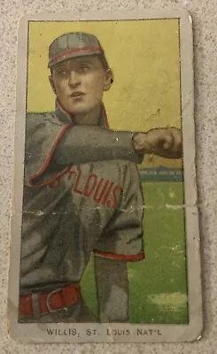 1909-11 T206 Vic Willis Throwing St. Louis HOF Piedmont 350 Subjects • $150