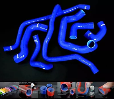 Silicone Radiator Coolant Hose Kit Fit 1988-93 BMW E30 M20 325 325i 6cy 89 Blue • $95.23