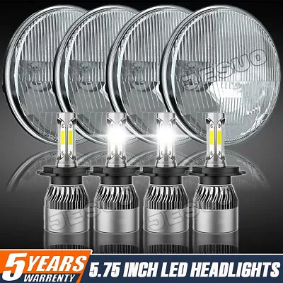 4PCS DOT 5 3/4  5.75  LED Headlights Hi/Lo Beam For Chevrolet Corvette C1 C2 C3+ • $119.99