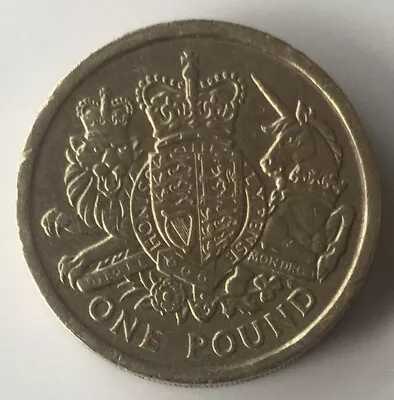 2015 GB UK QEII England Circulated £1 Coin Heraldic Royal Arms Circulated • £3