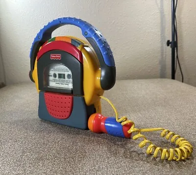 Vintage Fisher Price Tuff Stuff 1999 Cassette Tape Player Recorder W/ Microphone • $28.99