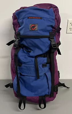 $89.99 • Buy Mammut Light 60 Trekking Backpack 55L Swiss System Purple Blue Ergo Tech