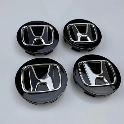 HONDA Black Alloy Wheel Centre Cap 69mm Accord CRV Civic *HONDA PART* • £10.99