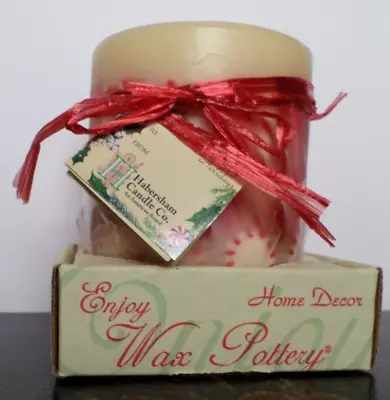 HABERSHAM CANDLE CO. Wax Pottery Exclusive Candle Christmas Cinnamon With Flame • $35