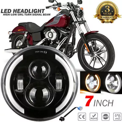 $36.99 • Buy 7''inch LED Headlight DOT For Yamaha V-Star XVS 650 950 1100 Classic Stryker