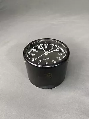 Vintage Military Swiss Alfry Aircraft Time Clock Aviation Display Guage *read • $9.99