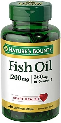 $22.92 • Buy Nature’s Bounty Fish Oil 1200mg 320 Rapid Release Softgels NEW SEALED