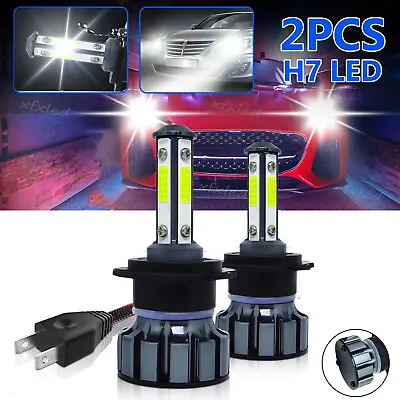 Pair LED Bulb H7 Headlight High Low Beam Conversion Kit Super Bright Plug&Play • $11.19