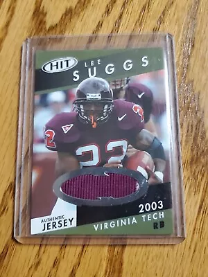 2003 SAGE Hit Jerseys Lee Suggs #HJ11 Rookie RC C • $4