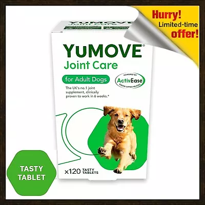 Lintbells YuMOVE Dog Joint Supplement For Stiff Older Dogs - 120 Tablets. • £18.75