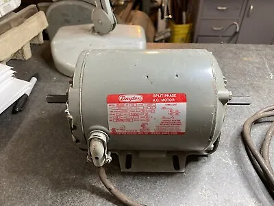 Dayton Electric Motor 5K600 1/3 Hp 3450 RPM 115v Single Phase Double Ended Shaft • $135