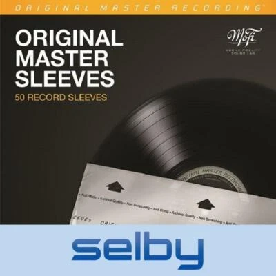 $60 • Buy MoFi 50 Pack Original Master Record Inner Sleeves For Vinyl Record Anti-static