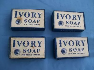 Vintage Original Wwii 1940's Procter & Gamble ( Lot Of  4 )  Ivory Soap Bars • $44.99