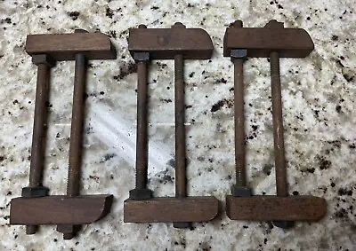 3 - Vintage Antique Wooden Clamps • $15