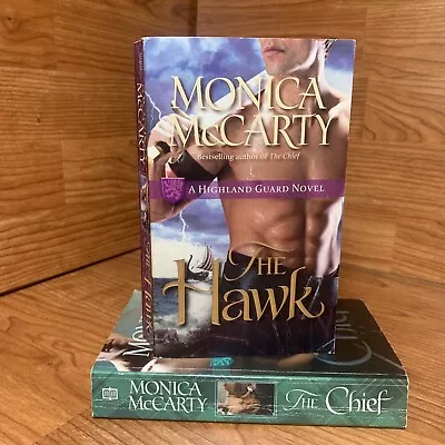 Monica McCarty Lot Of 2 Highland Guard Novels: The Cheif & The Hawk • $8.95