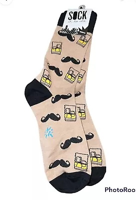 Sock It To Me Socks Mustache & Whiskey Crews • $6