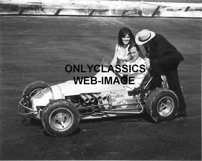 Bill Vukovicich & Agajanian Midget Racer 8x10 Photo Sexy Busty Pinup Trophy Girl • $14.41