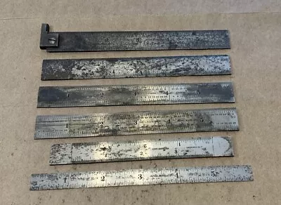 Starrett Rulers Set Of 6  N0. 603 & Others Machinist Tools USA • $24.99