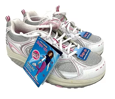 New Skechers Shape Ups White Pink Silver Size 8.5 • $68